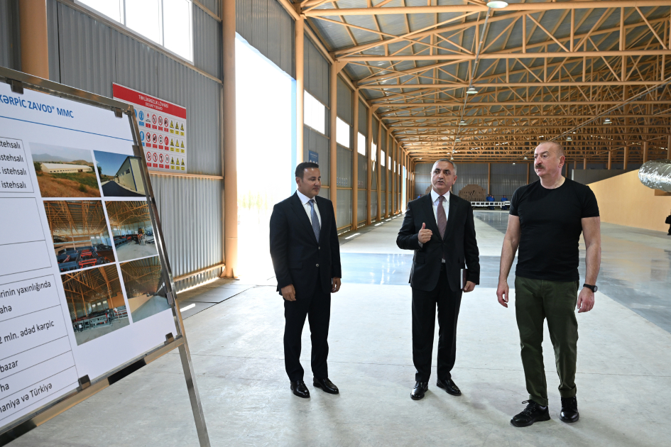 Xocalı kərpic zavodunun açılışı olub - FOTO