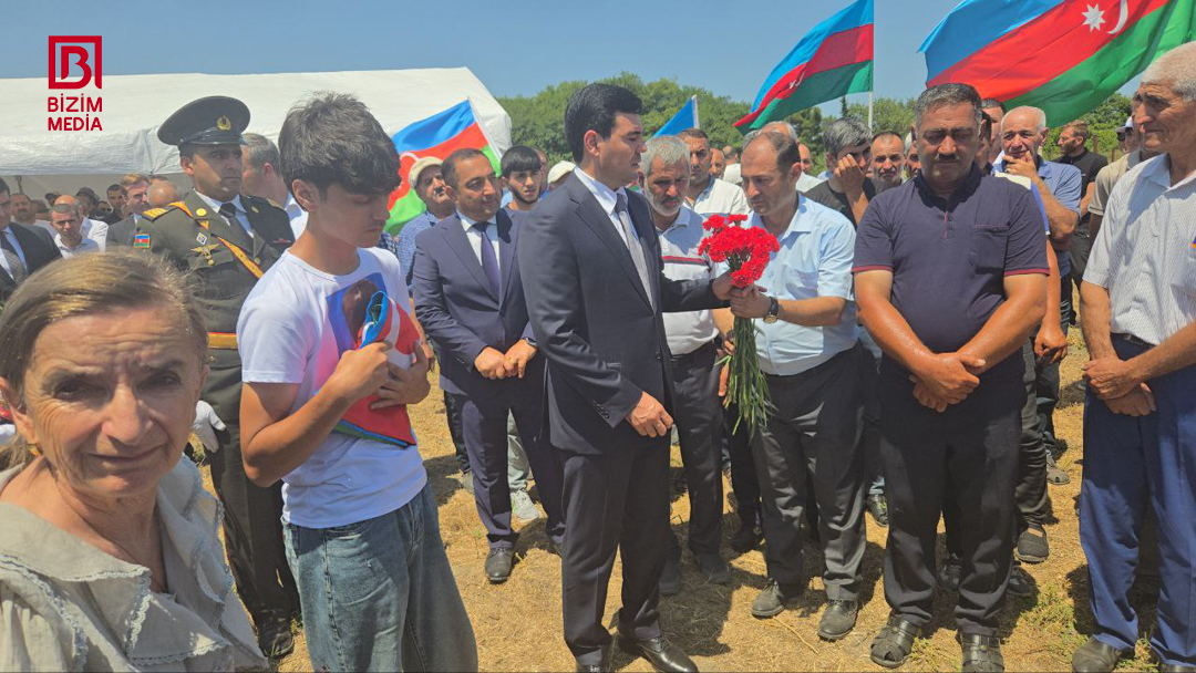 Xaçmazda Birinci Qarabağ müharibəsi şəhidi ilə VİDA mərasimi keçirilir - FOTO