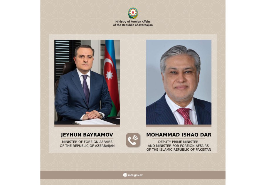 Ceyhun Bayramov pakistanlı həmkarı ilə regional və beynəlxalq təhlükəsizlik məsələlərini MÜZAKİRƏ ETDİ