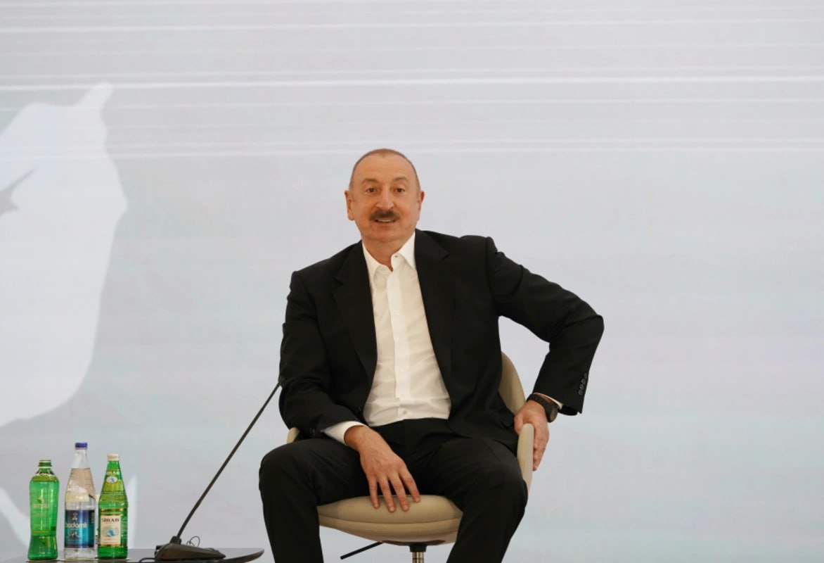 İlham Əliyevin Xankəndidəki çıxışı Qazaxıstan mətbuatında geniş işıqlandırıldı - FOTO