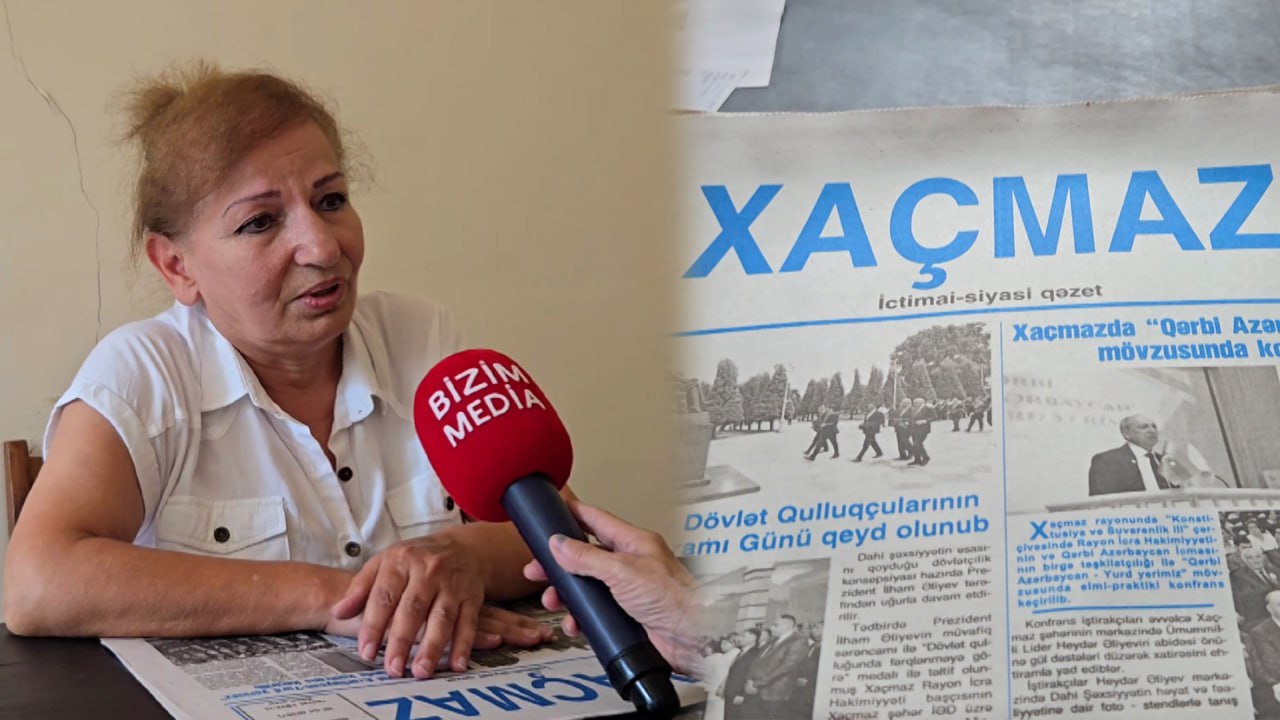 Şimal bölgəsində fəaliyyətini davam etdirən yeganə QƏZET – 93 yaşlı “Xaçmaz”ın HƏYAT YOLU – VİDEO 