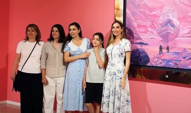 Leyla və Arzu Əliyevalar Müasir İncəsənət Muzeyində - VİDEO 