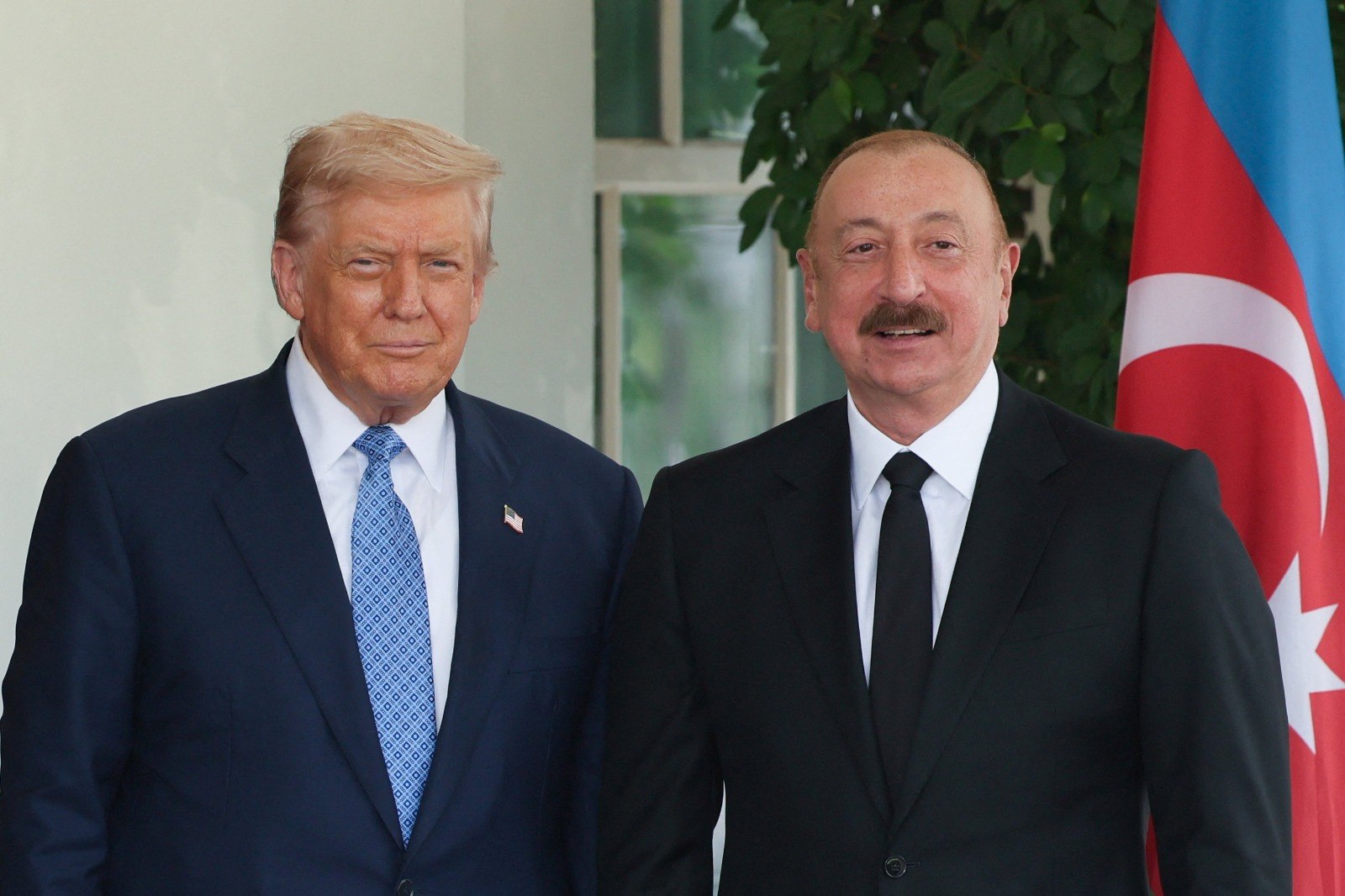 Trampla İlham Əliyevin görüşündən FOTOLAR