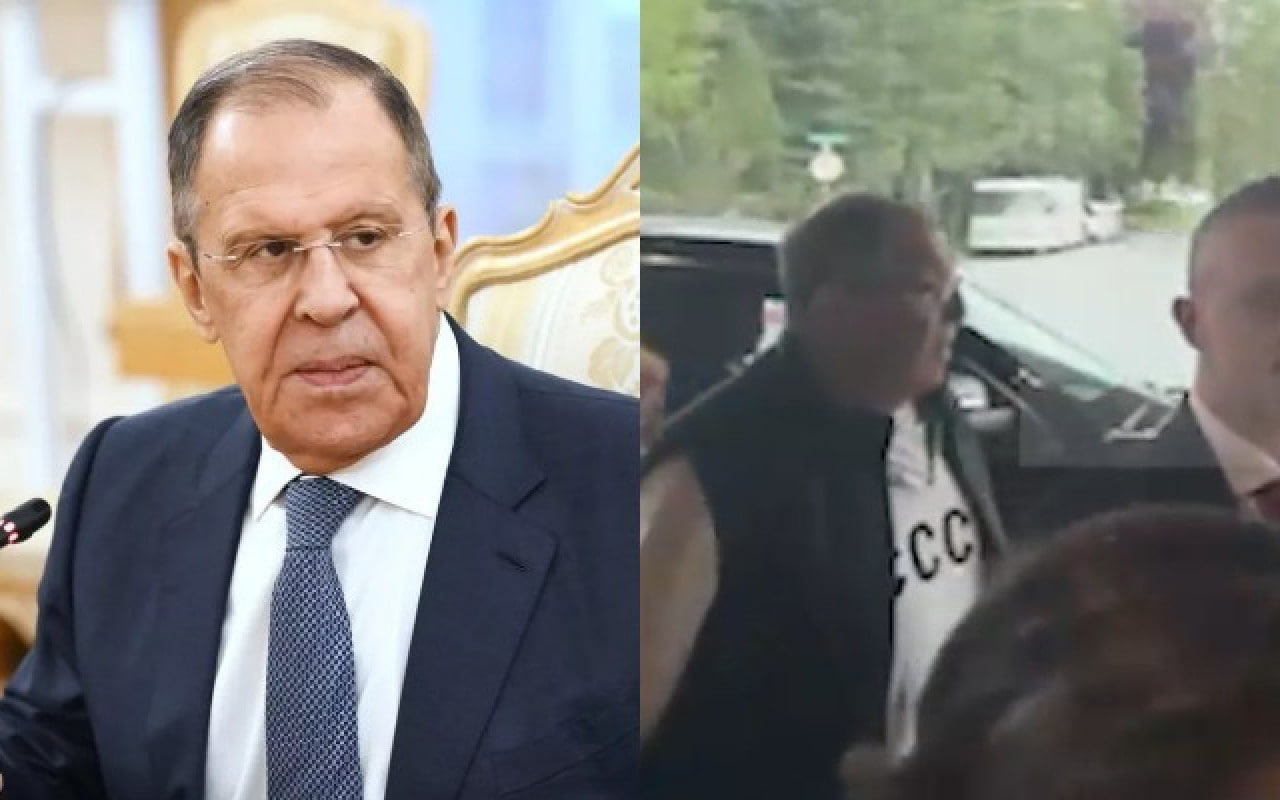 Lavrov Alyaskaya üzərində SSRİ yazılan köynəklə getdi - VİDEO