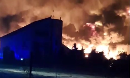 Ukrayna KİV: “Rusiya SOCAR-ın yanacaqdoldurma məntəqəsini PUA ilə VURUB” – VİDEO
