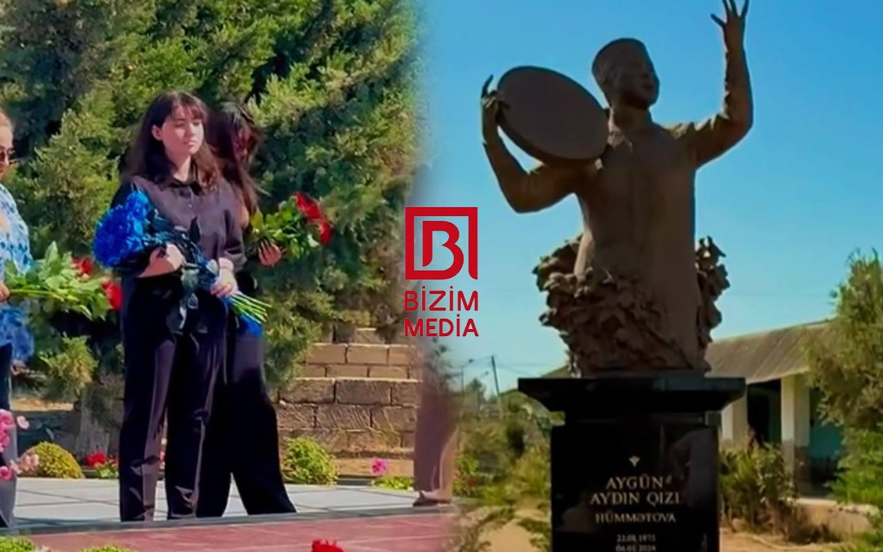 Aygün Bəylərin qızı anasının MƏZARI BAŞINDA - VİDEO