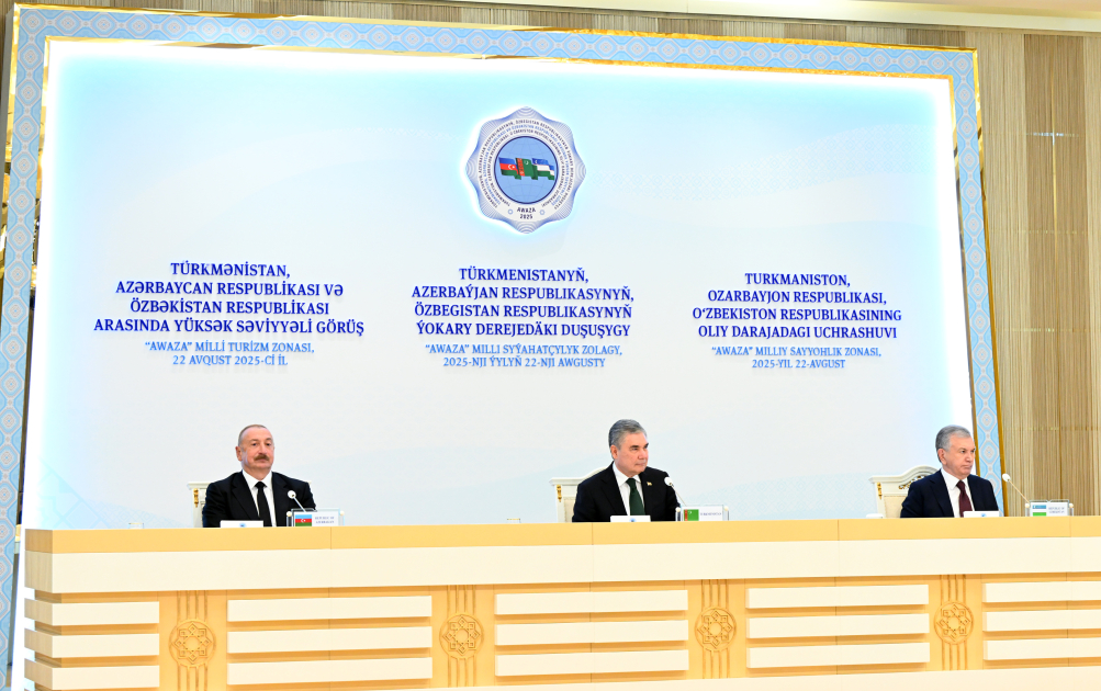 Liderlərin iştirakı ilə Türkmənbaşı şəhərində sənədlərin imzalanması mərasimi –FOTO/VİDEO Liderlərin iştirakı ilə Türkmənbaşı şəhərində sənədlərin imzalanması mərasimi –FOTO/VİDEO