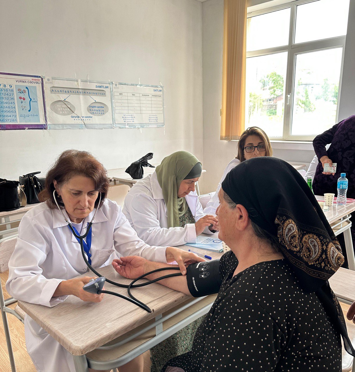 Qusarın Gican kəndində səyyar tibbi xidmət təşkil olundu - FOTO
