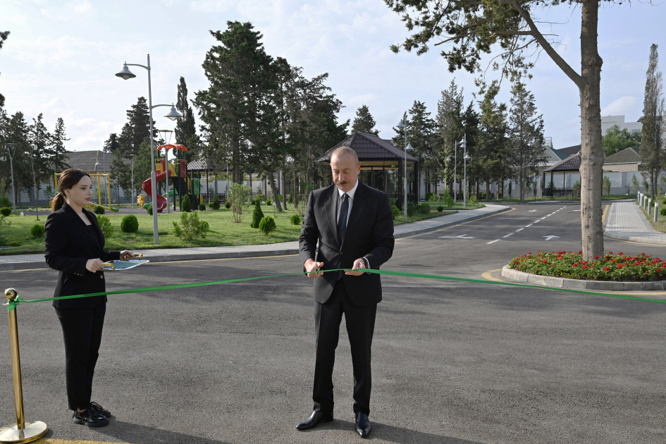 İlham Əliyev Azərbaycan Yazıçılar Birliyinin Yaradıcılıq Evinin açılışında – FOTO/VİDEO