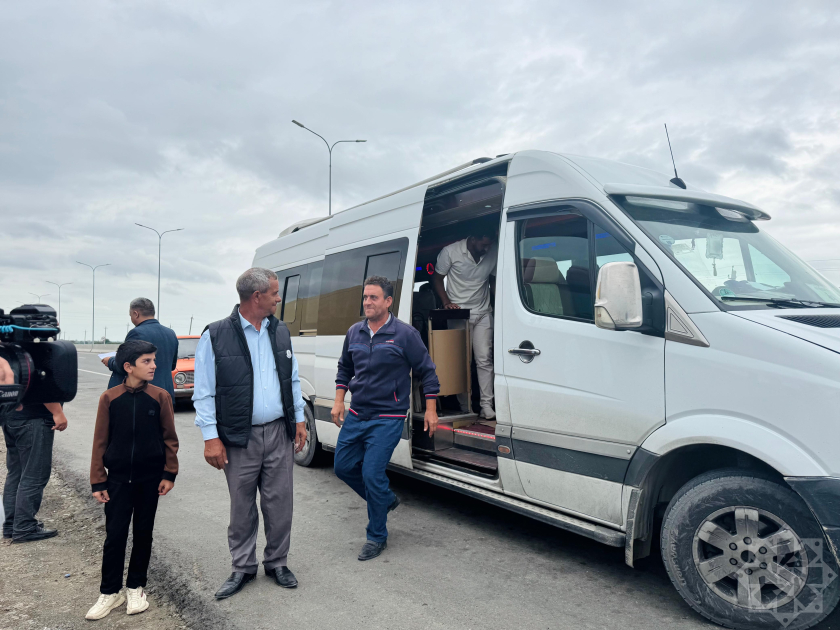 Xocalının Seyidbəyli kəndinə ilk köç karvanı yola salınıb - FOTO