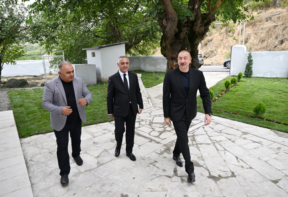 Prezident Xocalı rayonunun Şuşakənd kəndində - FOTO