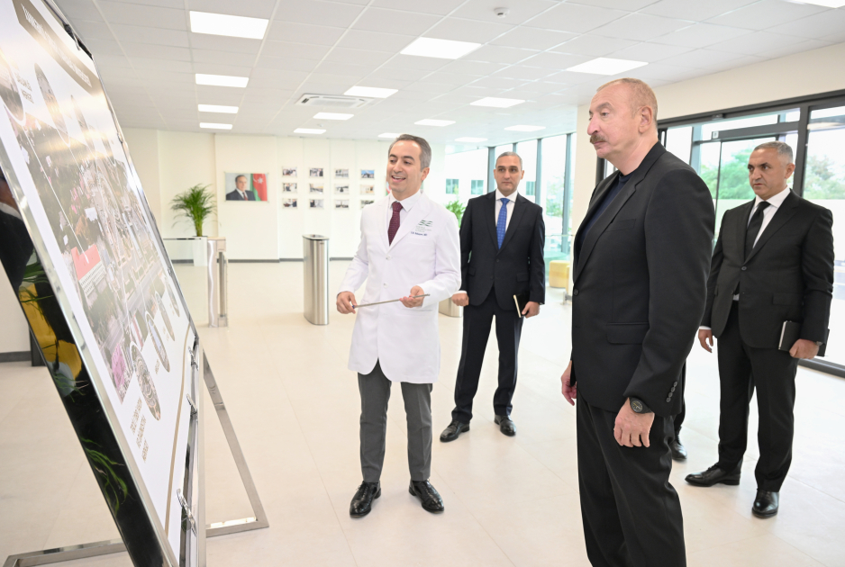 İlham Əliyev Qarabağ Universitetinin Klinikası binasının açılışında -FOTO