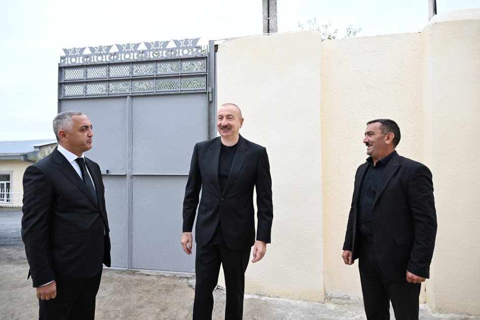 İlham Əliyev Xocalı rayonunun Seyidbəyli kəndində - FOTO