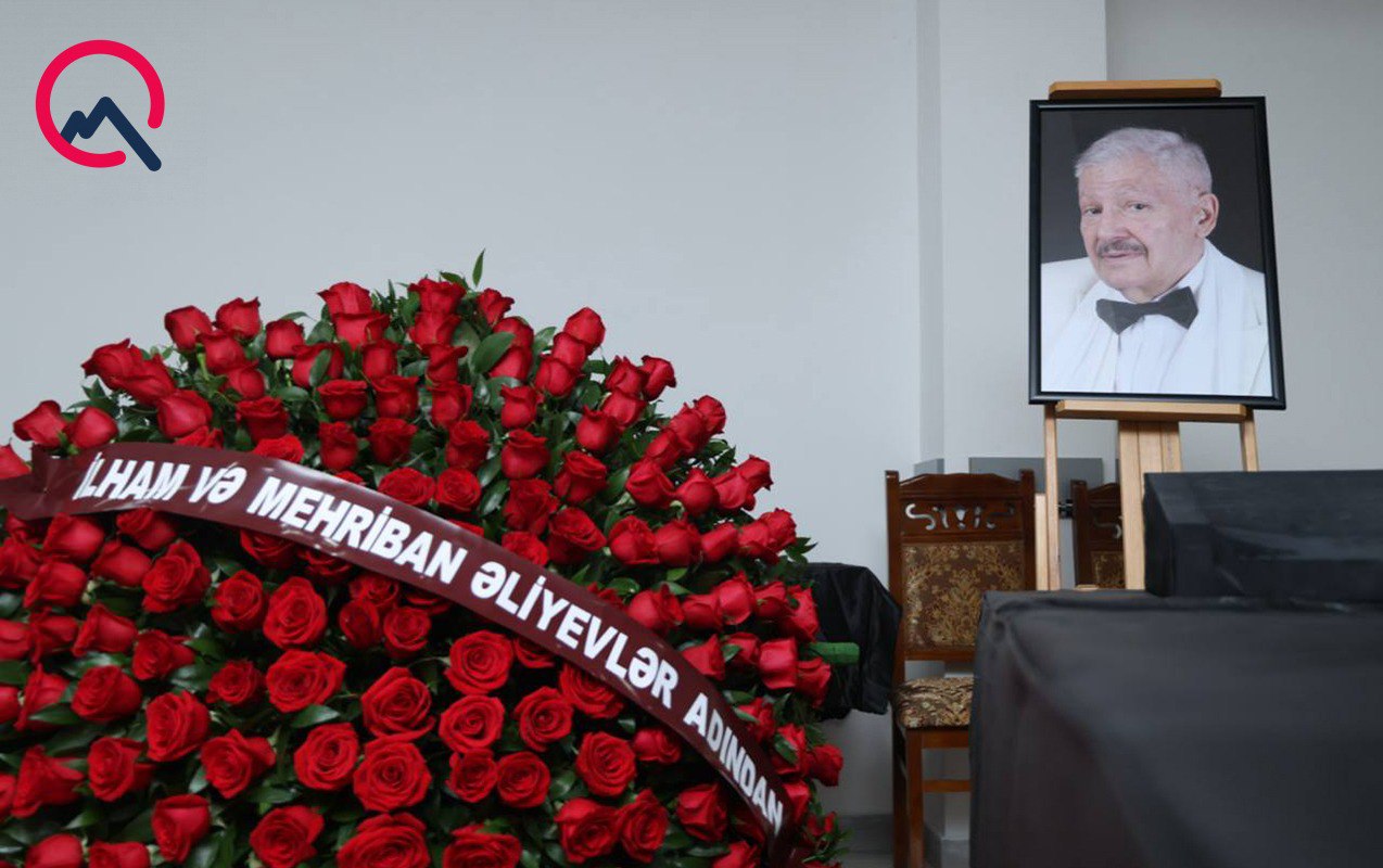 Prezidentlə xanımı Xalq artistinin vida mərasiminə əklil göndərdilər – FOTO