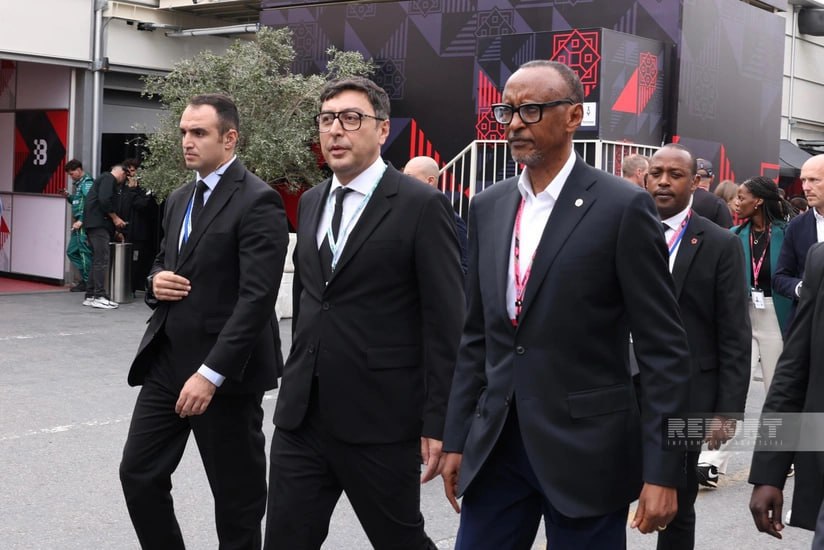 Ruanda Prezidenti Bakıdakı "Formula 1" yarışını izləyəcək - FOTO Ruanda Prezidenti Bakıdakı "Formula 1" yarışını izləyəcək - FOTO