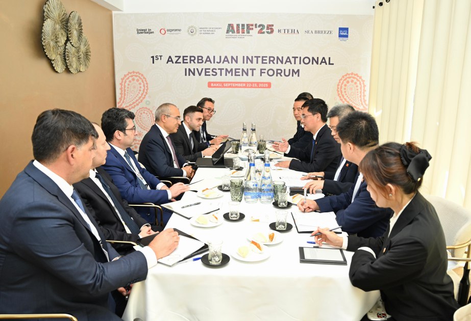 Azərbaycan və Çin arasında sənaye sahəsində əməkdaşlığın gücləndirilməsi müzakirə edildi
