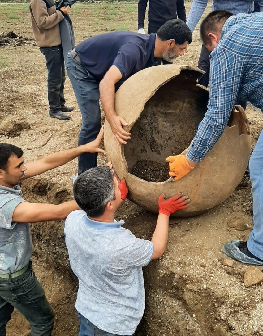 Masallıda antik dövrə aid küp məzarı tapıldı – FOTO