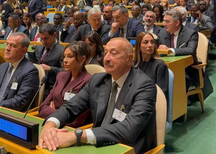 Prezident və birinci xanım BMT-nin mənzil qərargahına gəldilər - FOTO/VİDEO