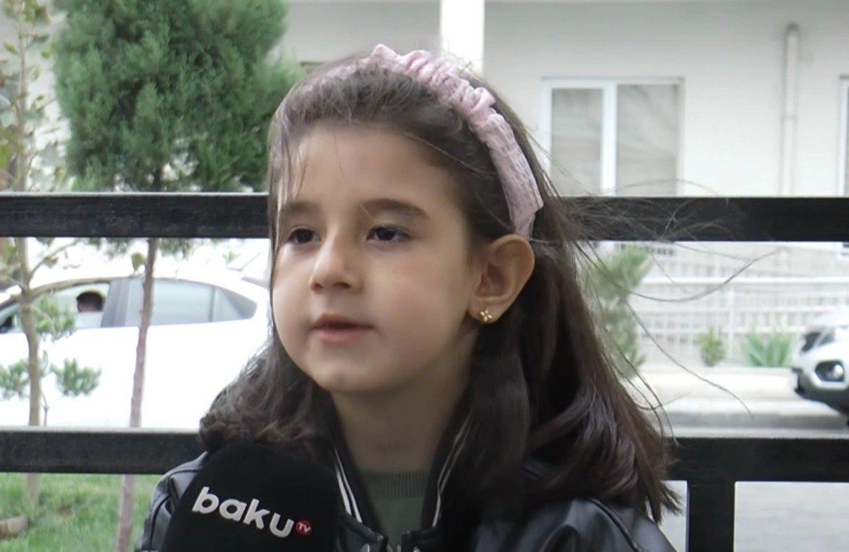Prezidentlə görüşən balaca Nilay: “Yaxşı babadır, onu çox sevdim” - VİDEO