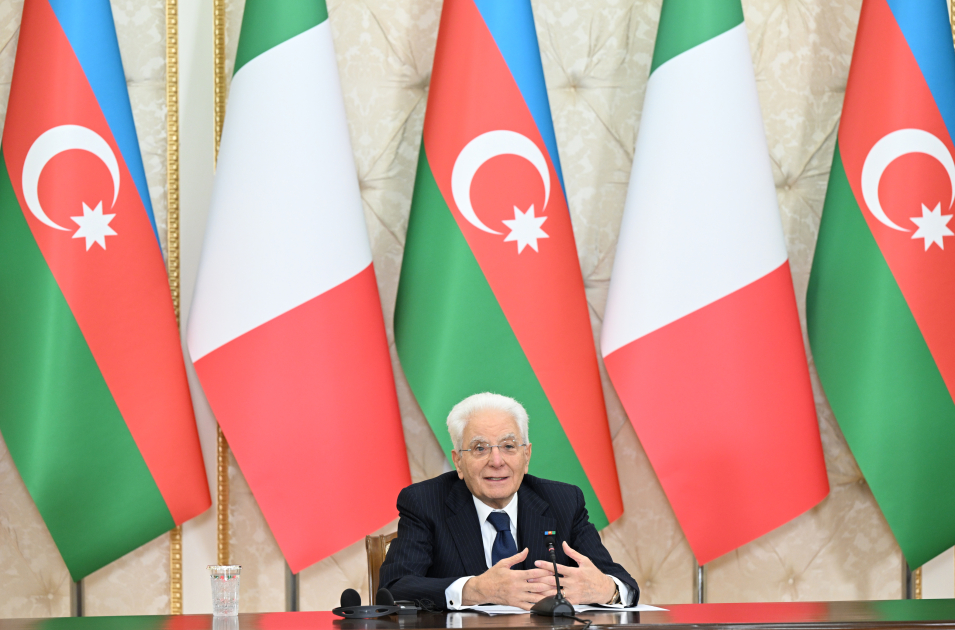 Sercio Mattarella: “Ölkələrimiz arasındakı strateji tərəfdaşlığa mühüm dəyər veririk”