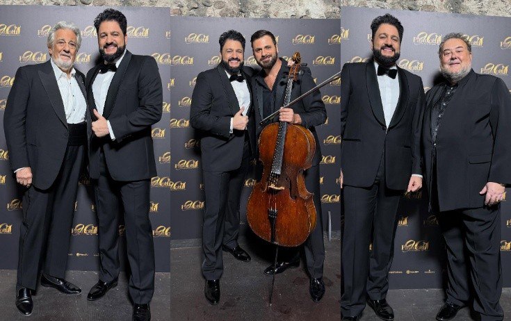 Yusif Eyvazov İtaliyada məşhurlarla bir araya gəldi – FOTO
