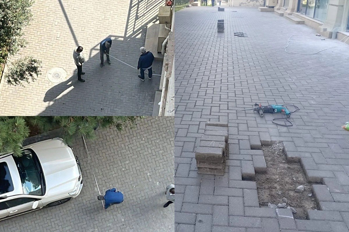 ŞİKAYƏT: "Xətai rayonunda səkini parkinqə çevirirlər" - FOTO