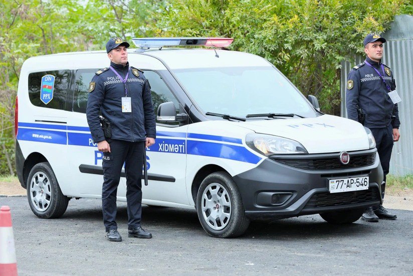 Xankəndidəki III MDB Oyunlarında polisin fasiləsiz xidmətindən görüntülər - FOTO/VİDEO