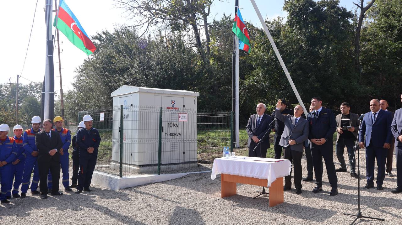 Qusarın 2 kəndində elektrik enerjisi infrastrukturu YENİLƏNDİ - FOTO