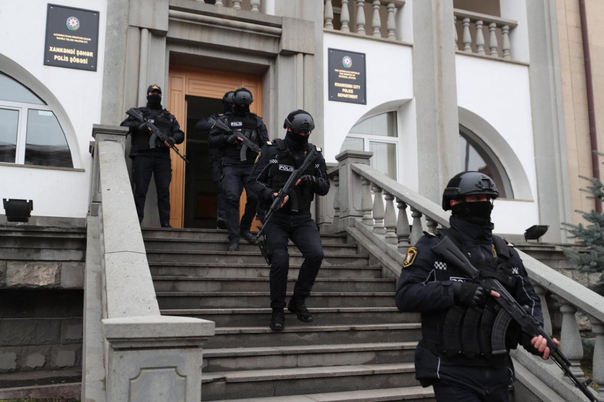 Polis Xankəndidə əməliyyat keçirdi - Saxlanılanlar var - FOTO-VİDEO