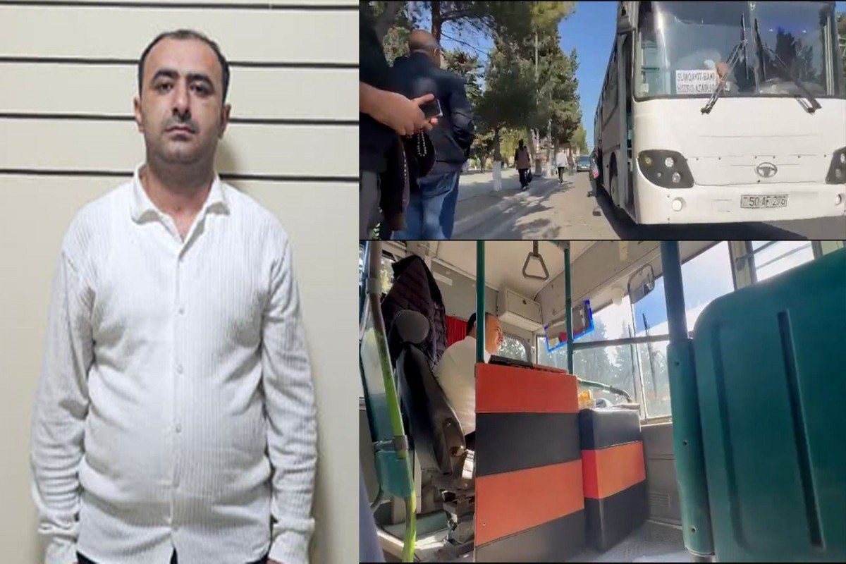 Narkotikin təsiri altında sərnişin avtobusu sürən şəxs həbs olundu - VİDEO Narkotikin təsiri altında sərnişin avtobusu sürən şəxs həbs olundu - VİDEO