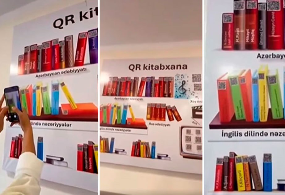 Paytaxt məktəbində bir ilk - QR kitabxana Paytaxt məktəbində bir ilk - QR kitabxana