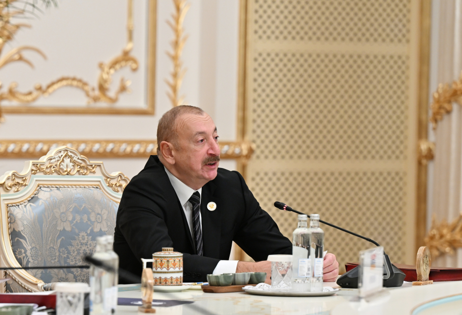 İlham Əliyev MDB Dövlət Başçıları Şurasının iclasında Laçının inkişafından DANIŞDI