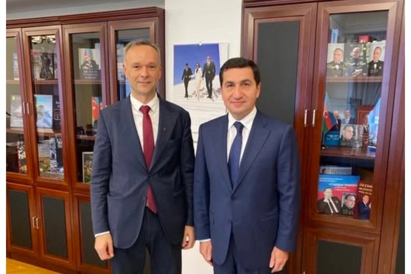Hikmət Hacıyev Litva səfiri ilə GÖRÜŞDÜ Hikmət Hacıyev Litva səfiri ilə GÖRÜŞDÜ
