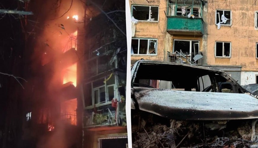 Rusiya Ukraynada yaşayış binasını VURDU: 10 yaralı var