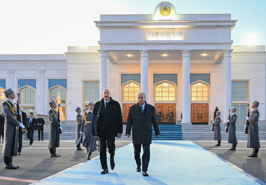 İlham Əliyevin Qazaxıstana dövlət səfəri başa çatdı - FOTO