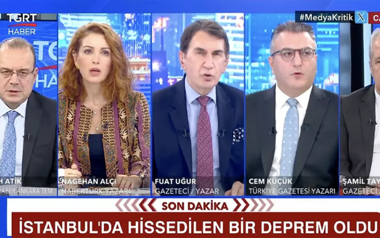 Zəlzələyə canlı yayımda yaxalandılar - VİDEO Zəlzələyə canlı yayımda yaxalandılar - VİDEO
