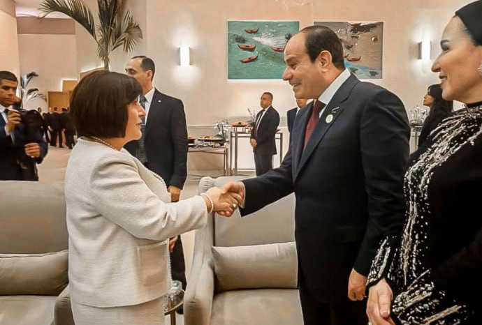 Sahibə Qafarova Böyük Misir Muzeyinin açılış mərasimində - FOTO