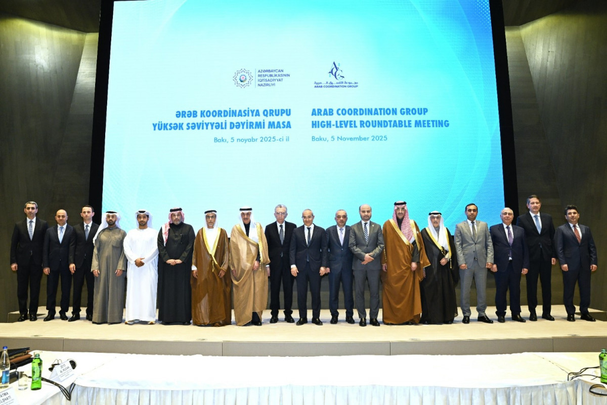 Bakıda Ərəb Koordinasiya Qrupunun yüksək səviyyəli dəyirmi masası keçirildi - FOTO