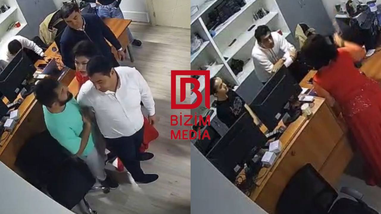 Aşıq Telli ARB-nin əməkdaşına hücum etdi - VİDEO