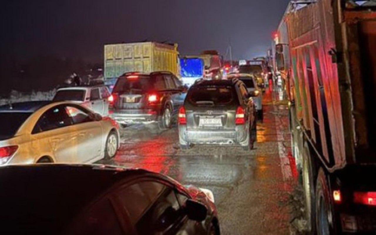 Bakı–Qazax yolundakı sıxlıq aradan qaldırıldı – VİDEO