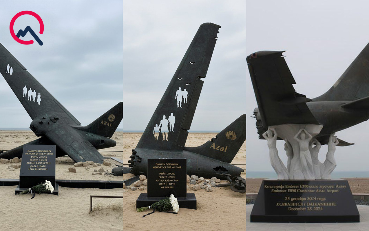 Qazaxıstanda qəzaya uğrayan təyyarəmizə bu üç abidədən biri ucaldılacaq – FOTO