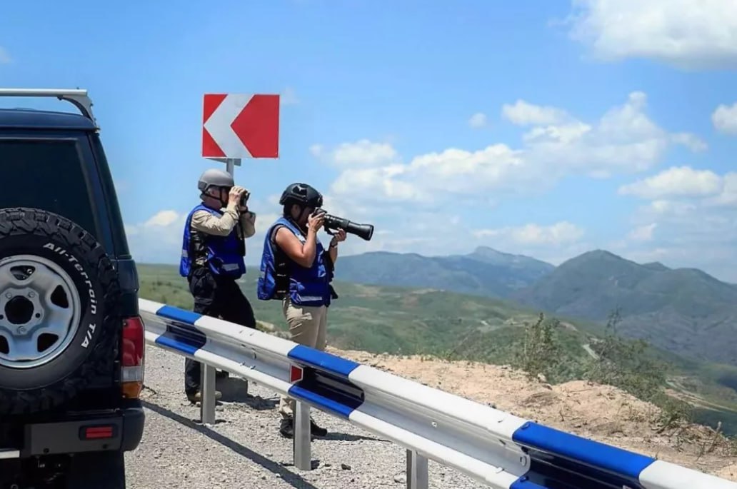 Avropa İttifaqının casus misssiyası Qazax rayonunun sərhədində - FOTO