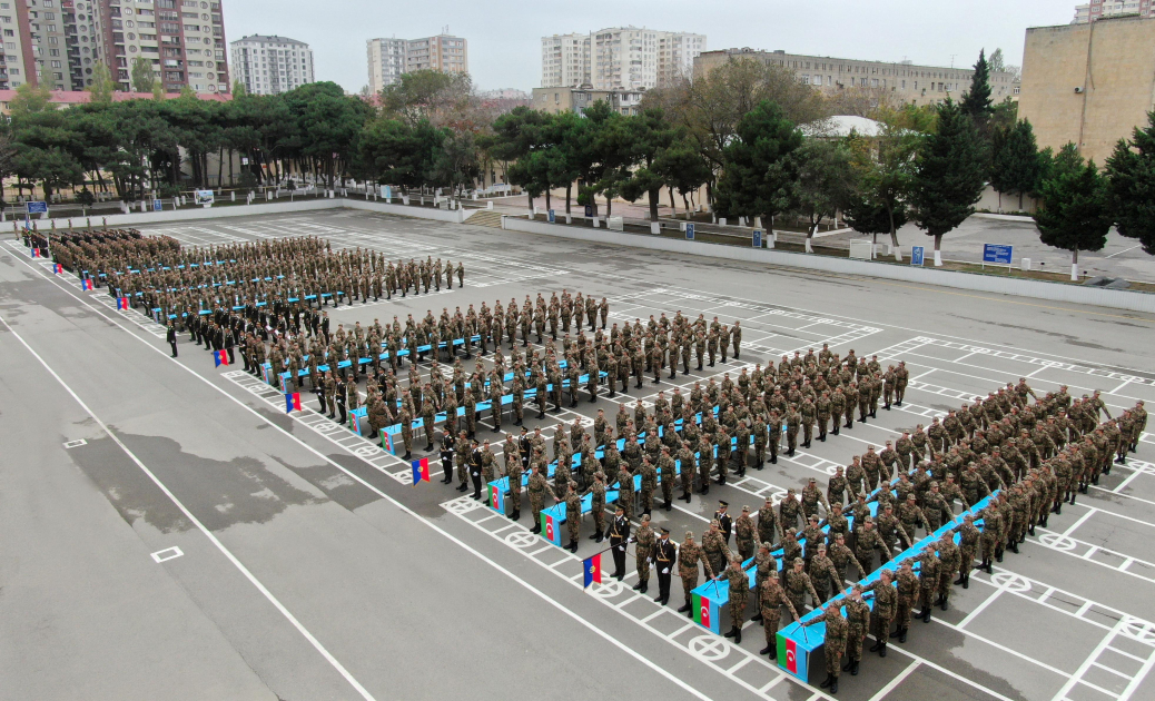 Daxili Qoşunlarda gənc əsgərlərin andiçmə mərasimi keçirildi - FOTO