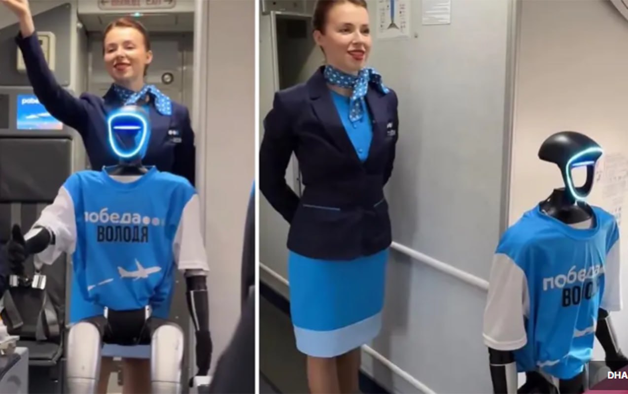 Dünyada ilk robot stüardessa sınaqdan keçirildi Dünyada ilk robot stüardessa sınaqdan keçirildi