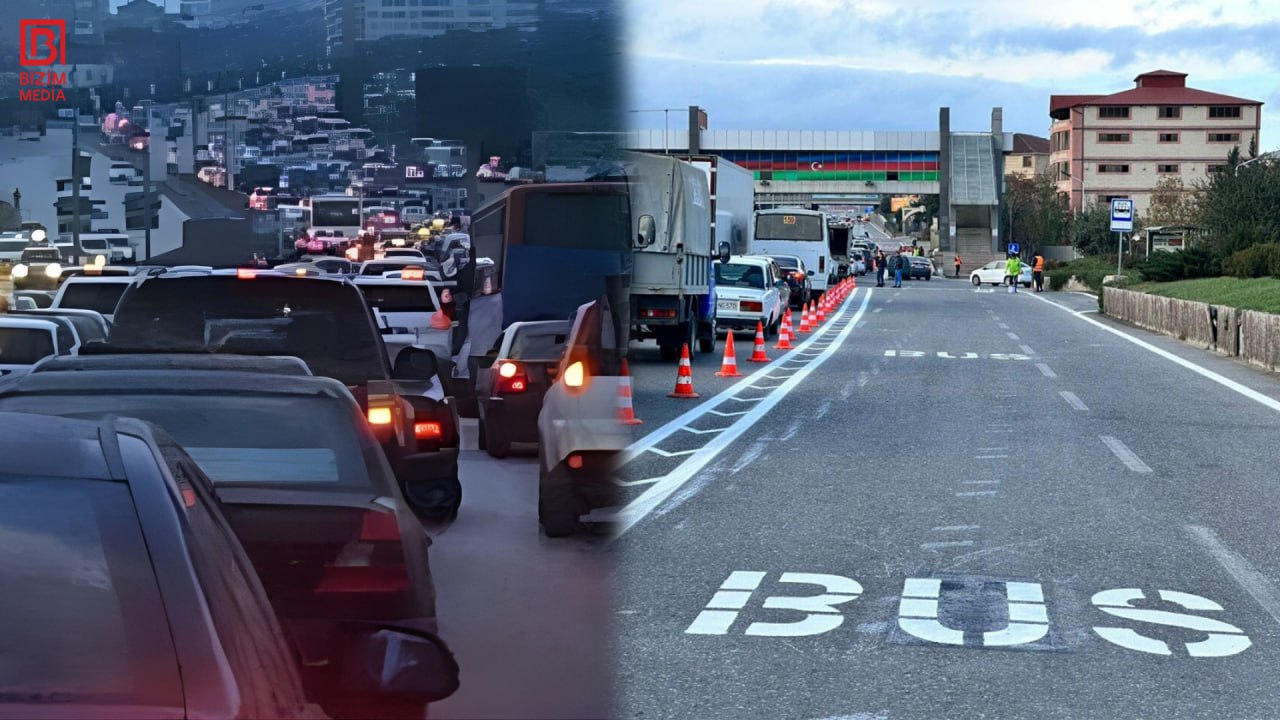 AYNA-nın yeni avtobus zolağı Bakı-Sumqayıt yolunun tıxaclarını ARTIRDI – VİDEOREPORTAJ AYNA-nın yeni avtobus zolağı Bakı-Sumqayıt yolunun tıxaclarını ARTIRDI – VİDEOREPORTAJ