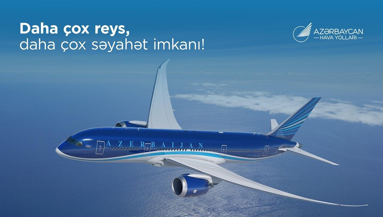 AZAL 20-dən çox beynəlxalq istiqamət üzrə reyslərin tezliyini ARTIRIR