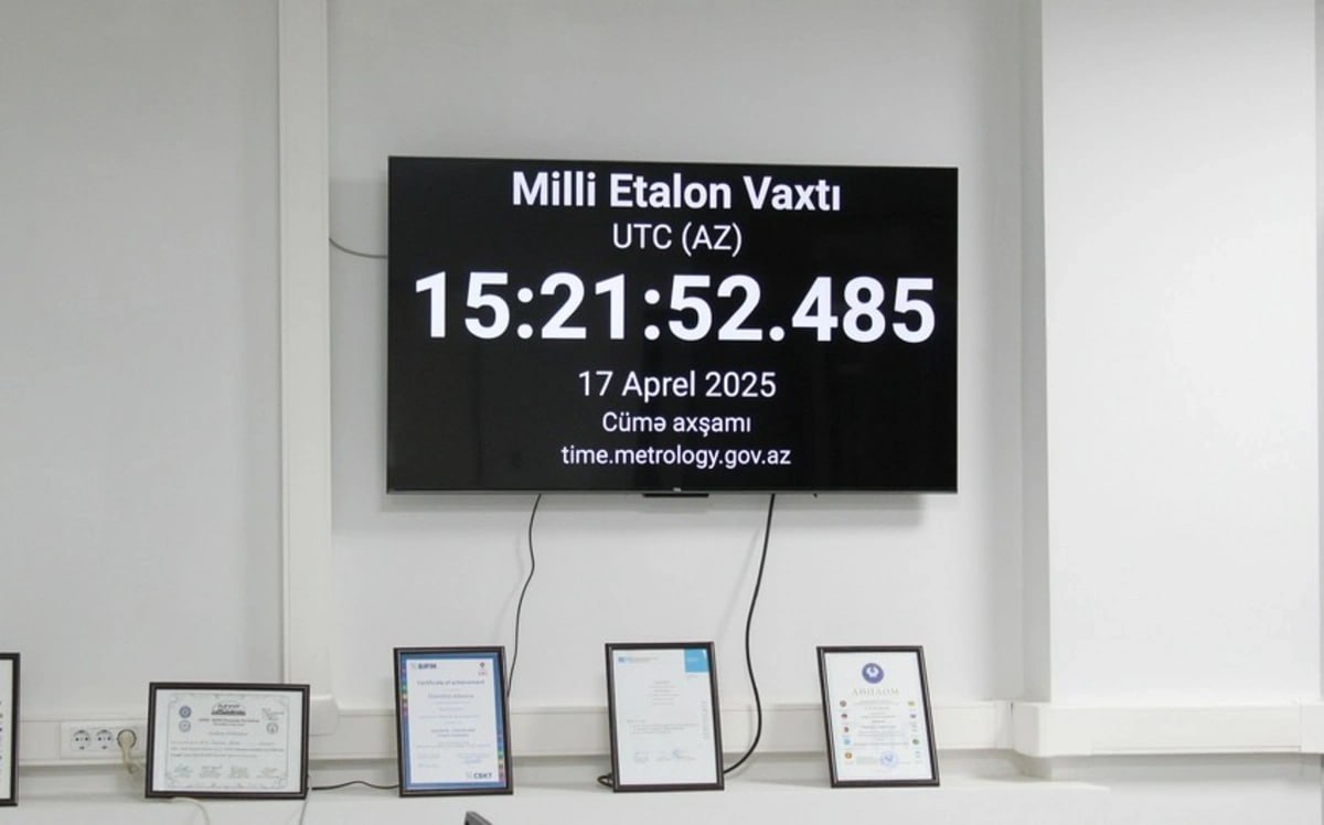 Azərbaycanın Milli Etalon Vaxtı - UTC (AZ) beynəlxalq səviyyədə təsdiqləndi