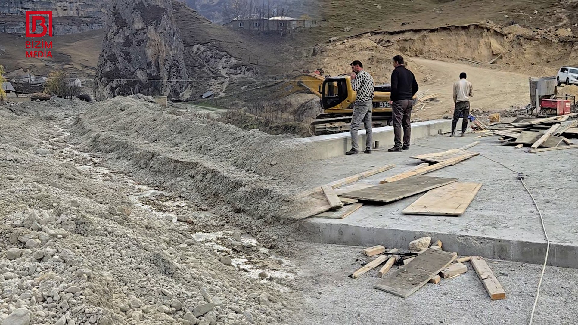 Palçıqlı selin keçdiyi Ləzə kəndində SON VƏZİYYƏT – VİDEO 