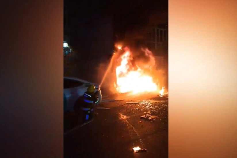 Bakıda obyekt yandı – VİDEO