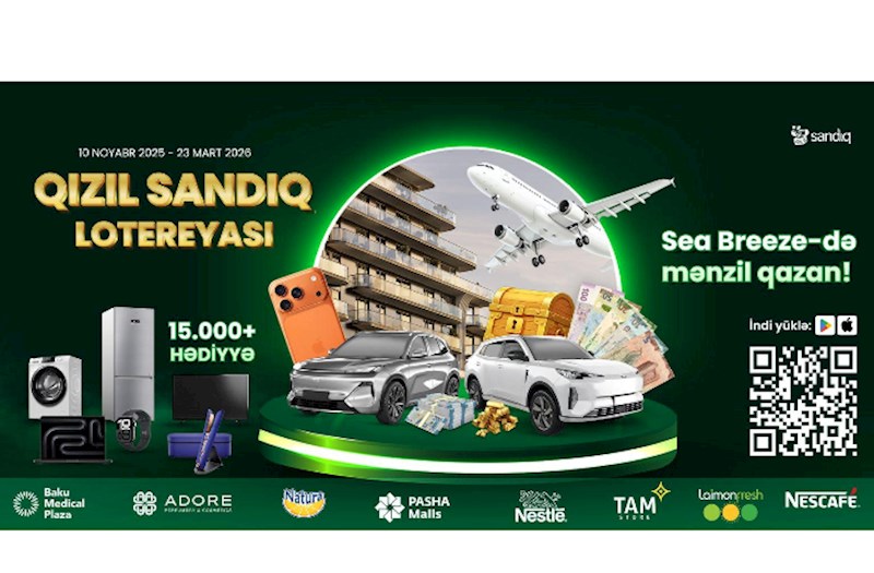 “Qızıl Sandıq” lotereyası başladı— İndi ƏDV geri-al çekləri sizə daha çox qazandıracaq!